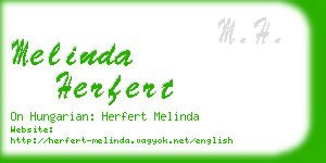 melinda herfert business card